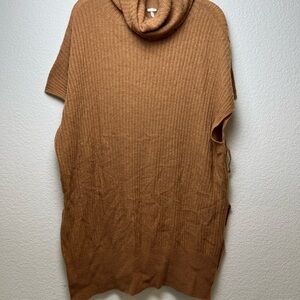 NEW Free People Wool and Cashmere Blend Cowl Neck Tunic Sweater Medium